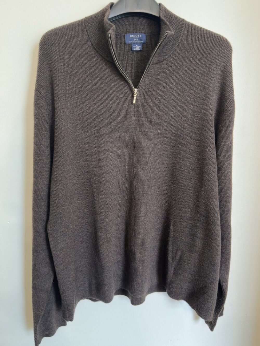 MEN'S BROOKS 100% ITALIAN MERINO WOOL SWEATER XL